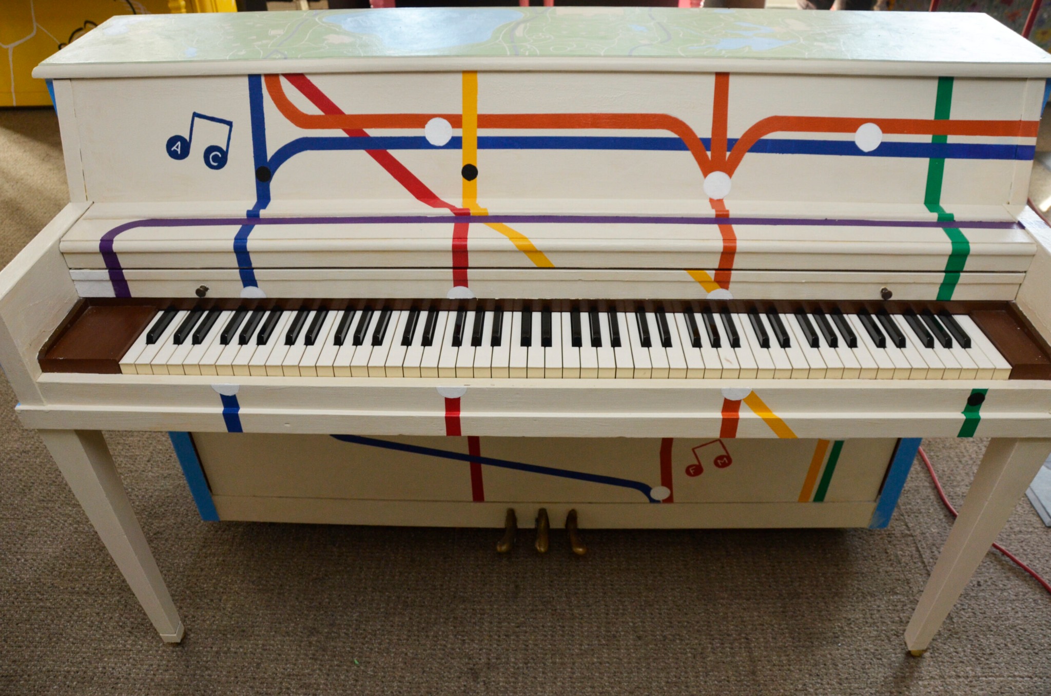 Painted piano 1