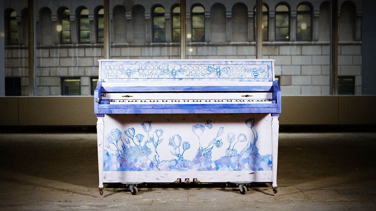 Artist-transformed piano by Alexandra Turchinsky