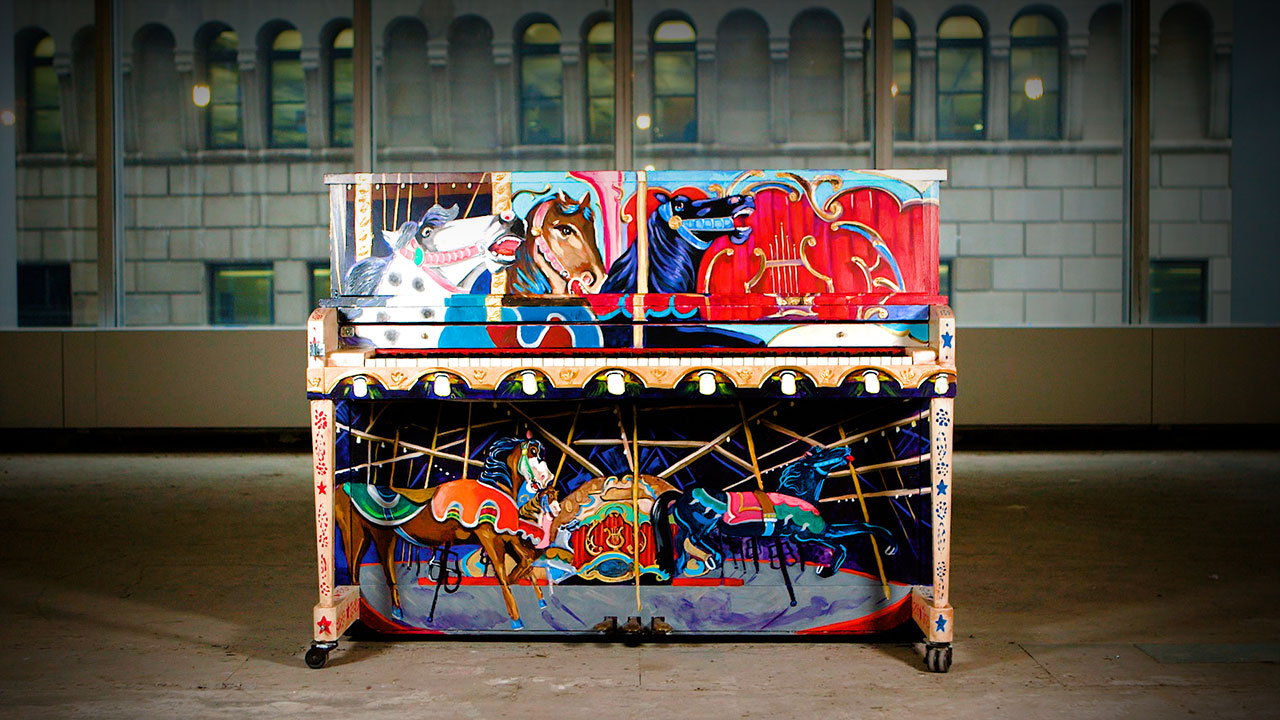 Artist-transformed piano by Christopher Spinelli