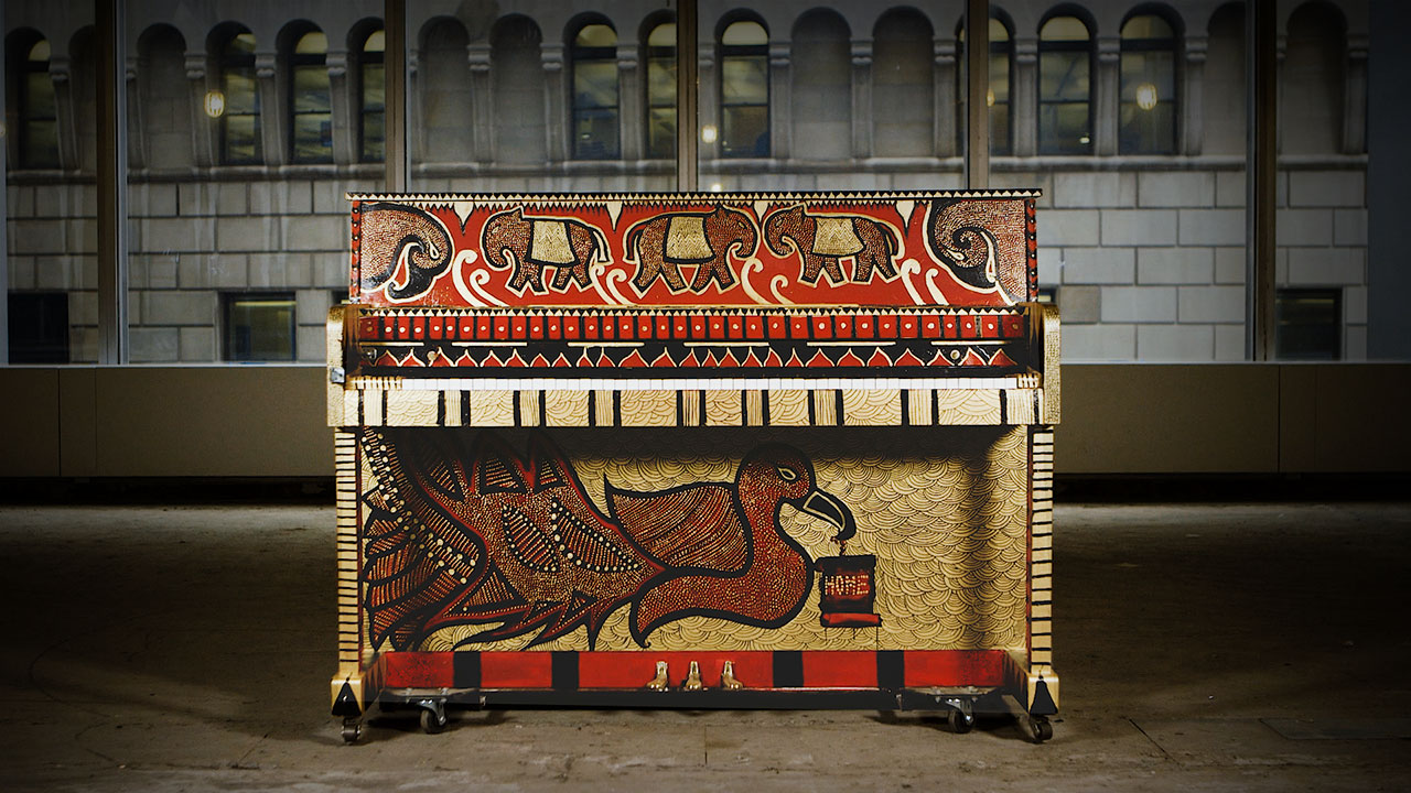 Artist-transformed piano by Dhanashree Gadiyar