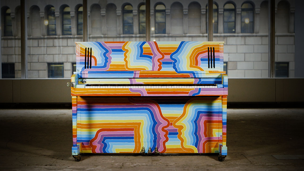 Artist-transformed piano by George Bates