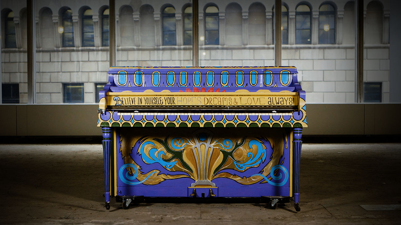 Artist-transformed piano by Robert Noelsch